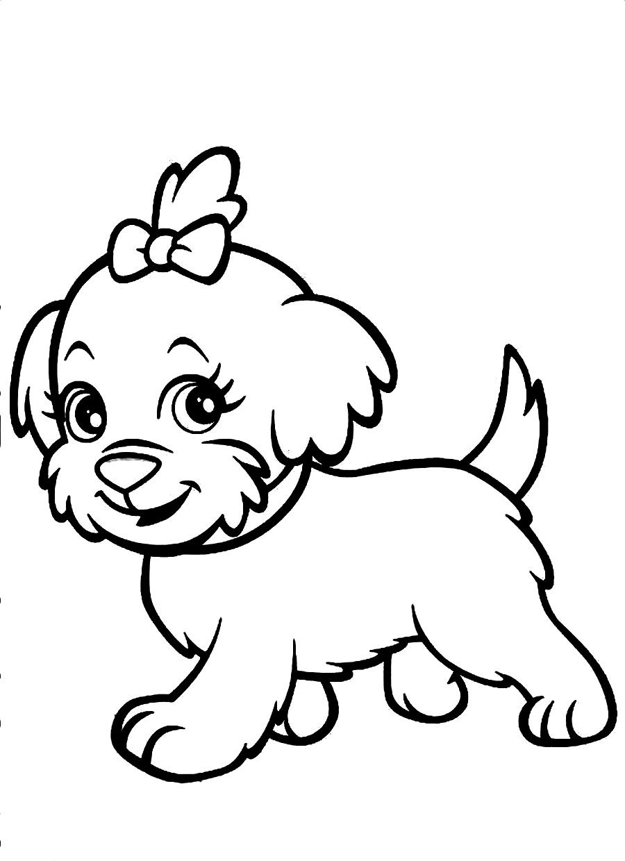 images of dog coloring pages for kids - photo #32